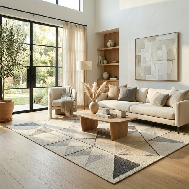 Modern minimalist rug